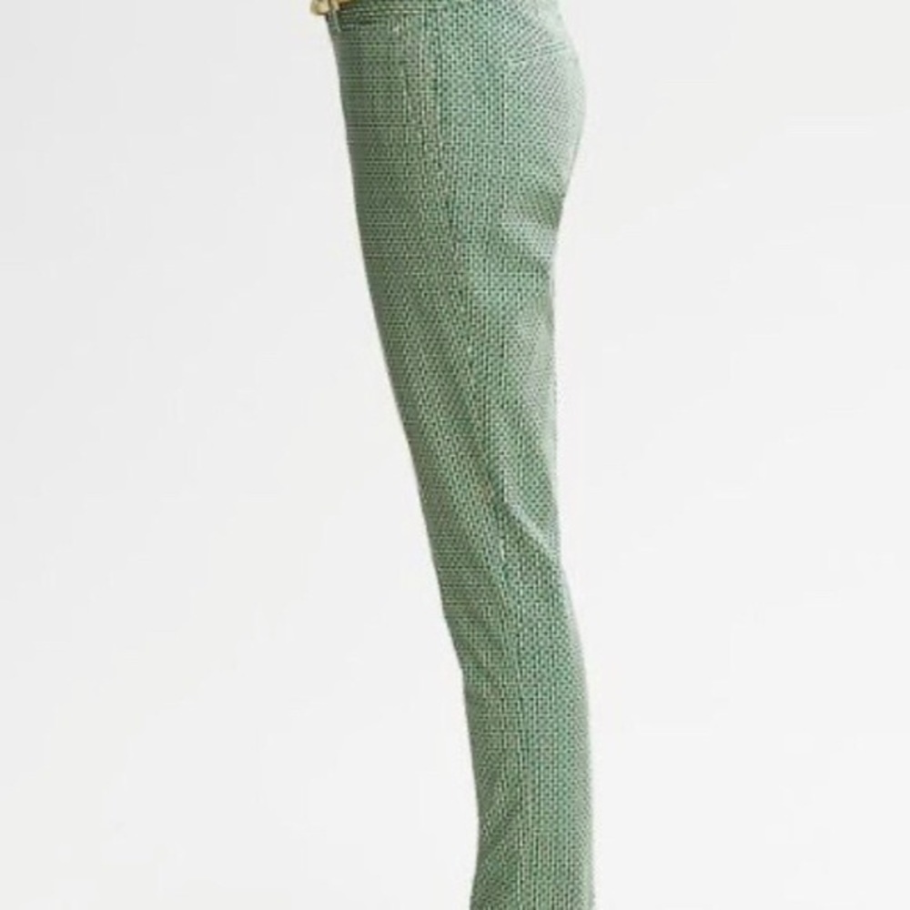 Banana Republic green straight‎ legged ankle pants